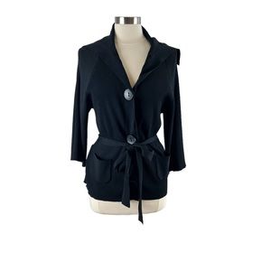 tad b Women’s Shawl Collar Button Snap Cardigan Sz L